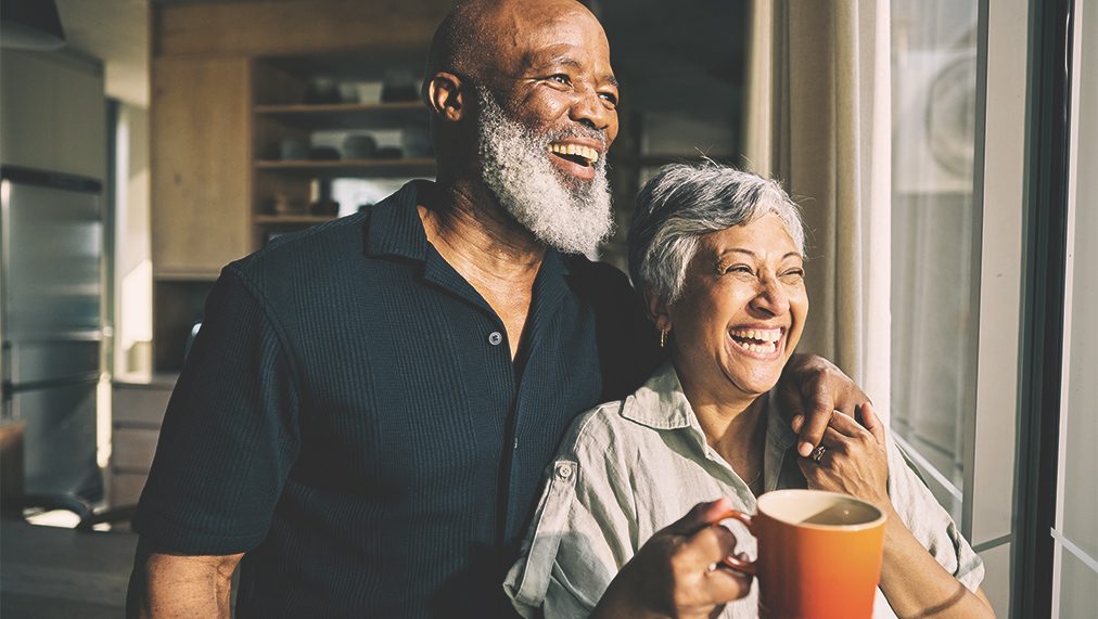Happy retired couple